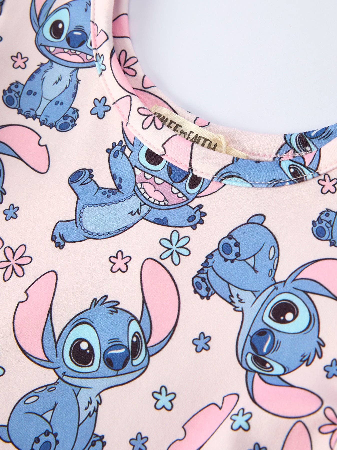 Pink Character Print Dress | Flutter Sleeve Twirl Dress for Girls