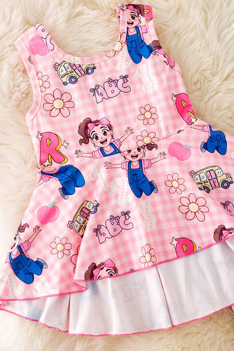 ABC, Rach*l printed girls flare set. OFG50324 AMY